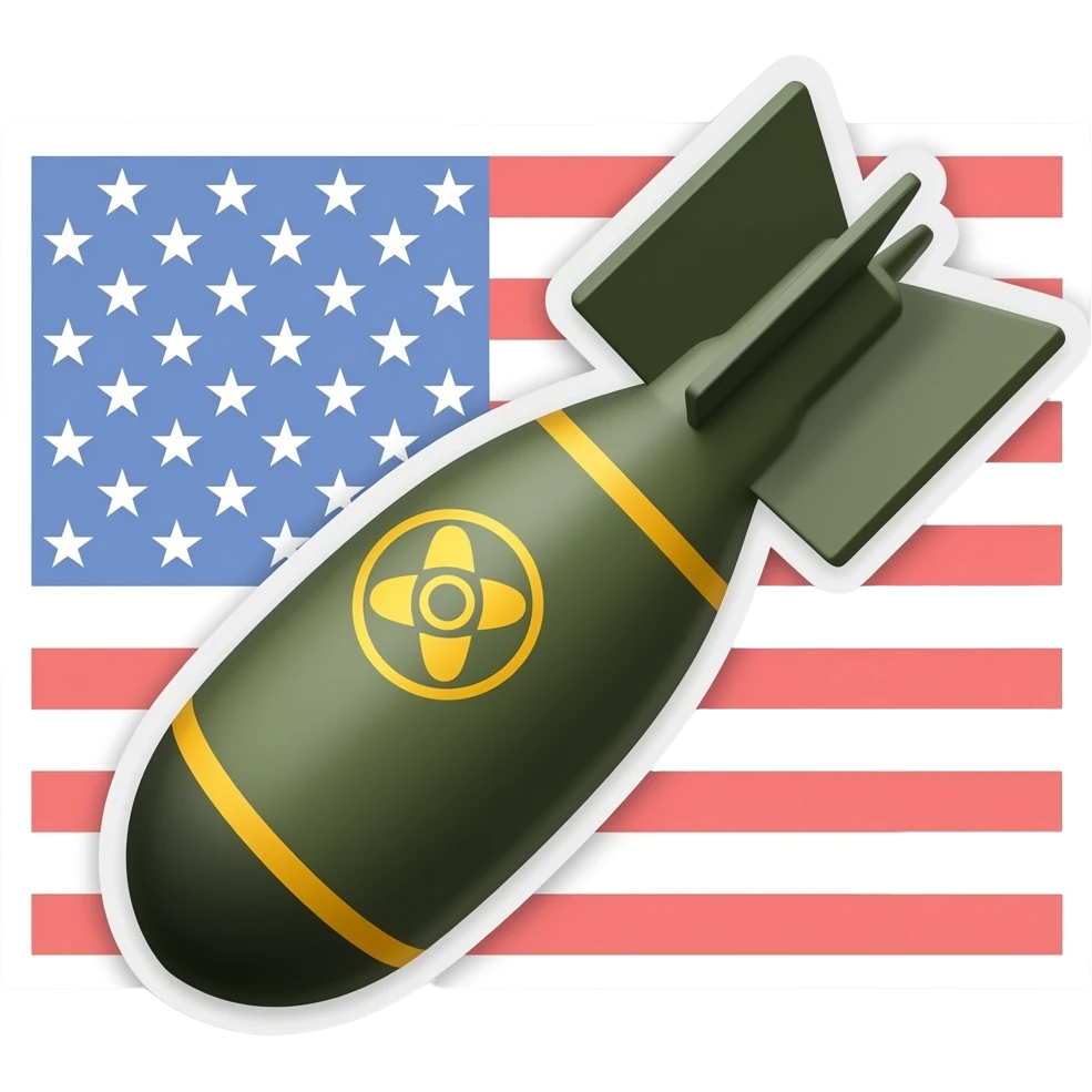 استیکر بمب اتم آمریکا emoji
