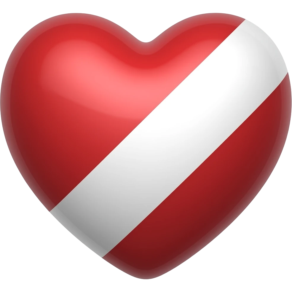 A heart shaped red and white really really really really really really really really really really really really really really really really really thick emoji