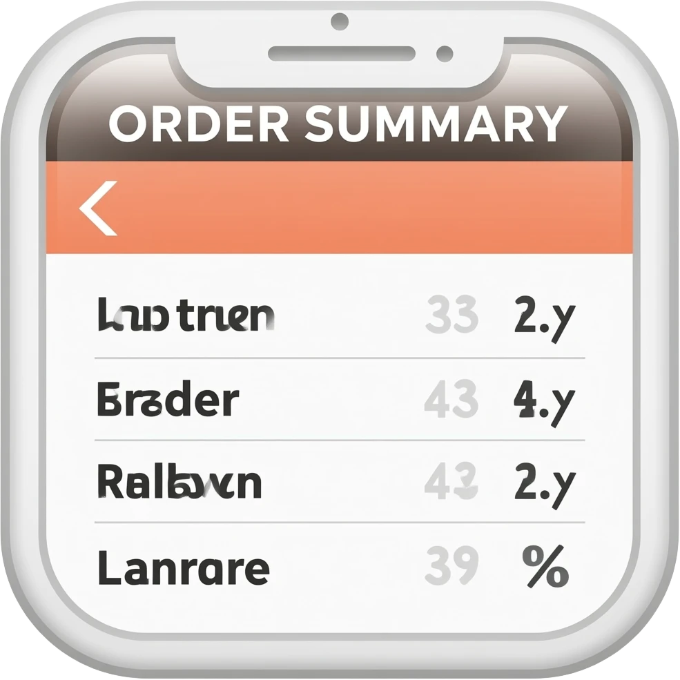 delivery app order sumary emoji
