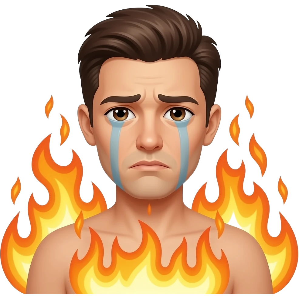 🥺 + 🔥 emoji
