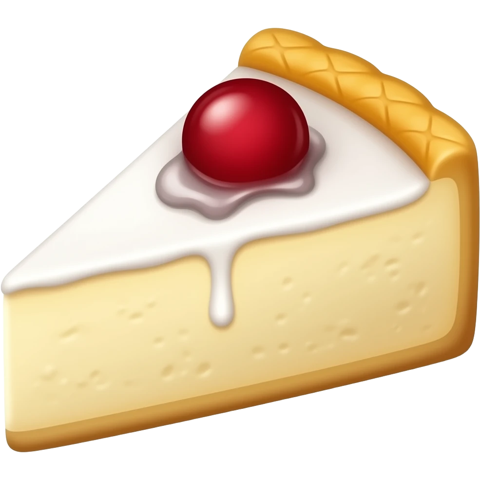 Cheese cake plain emoji