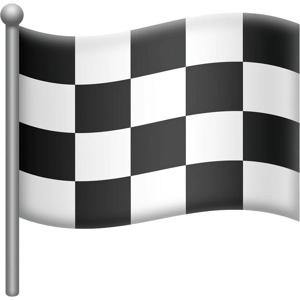 Chequered Flag emoji