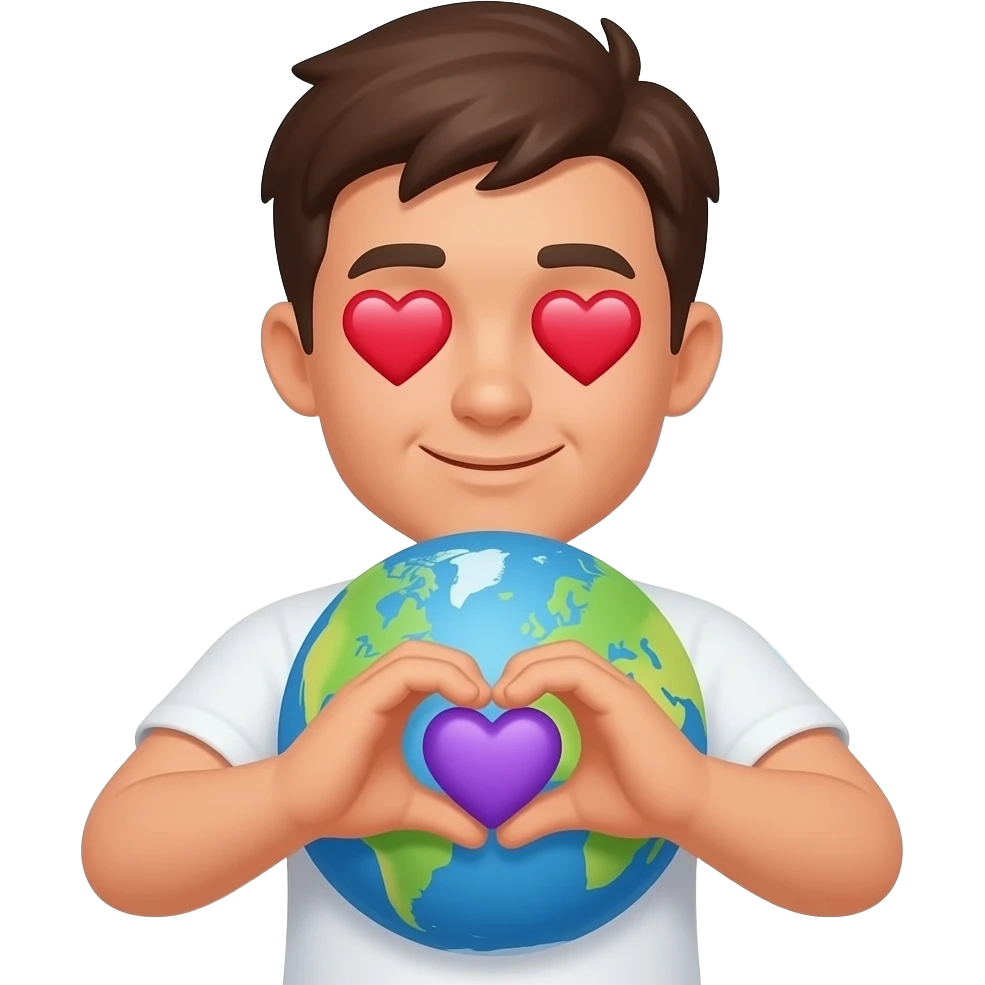 🫶🏻😍💜🌎 emoji