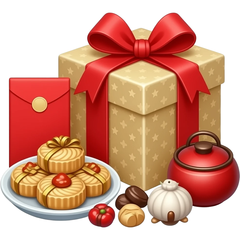 명절선물세트 생성해줘 emoji