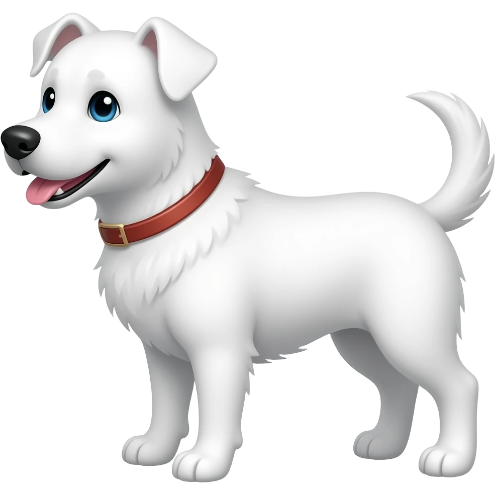 Beyaz  köpek emoji