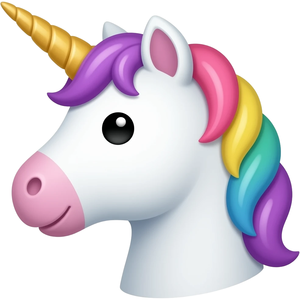 unicorn baloon on string emoji