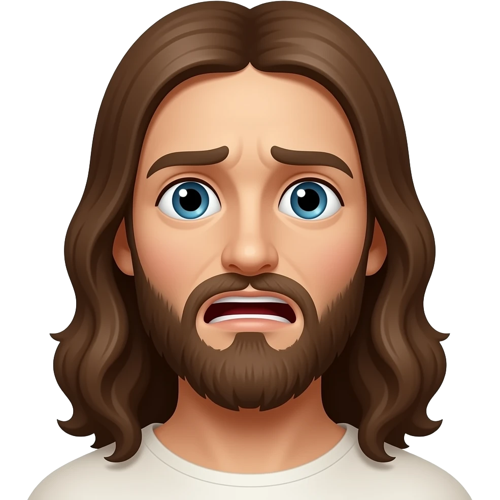 jesus scared emoji