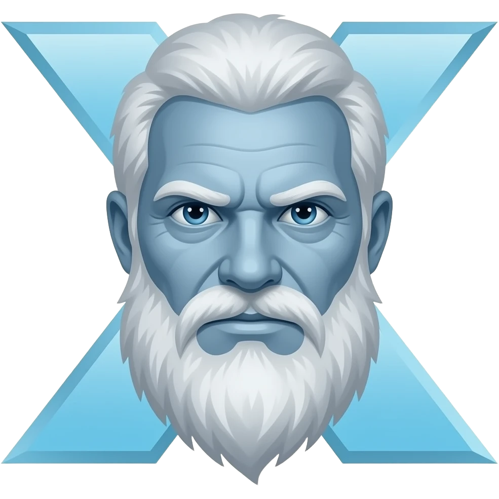 Ice man from the x men emoji