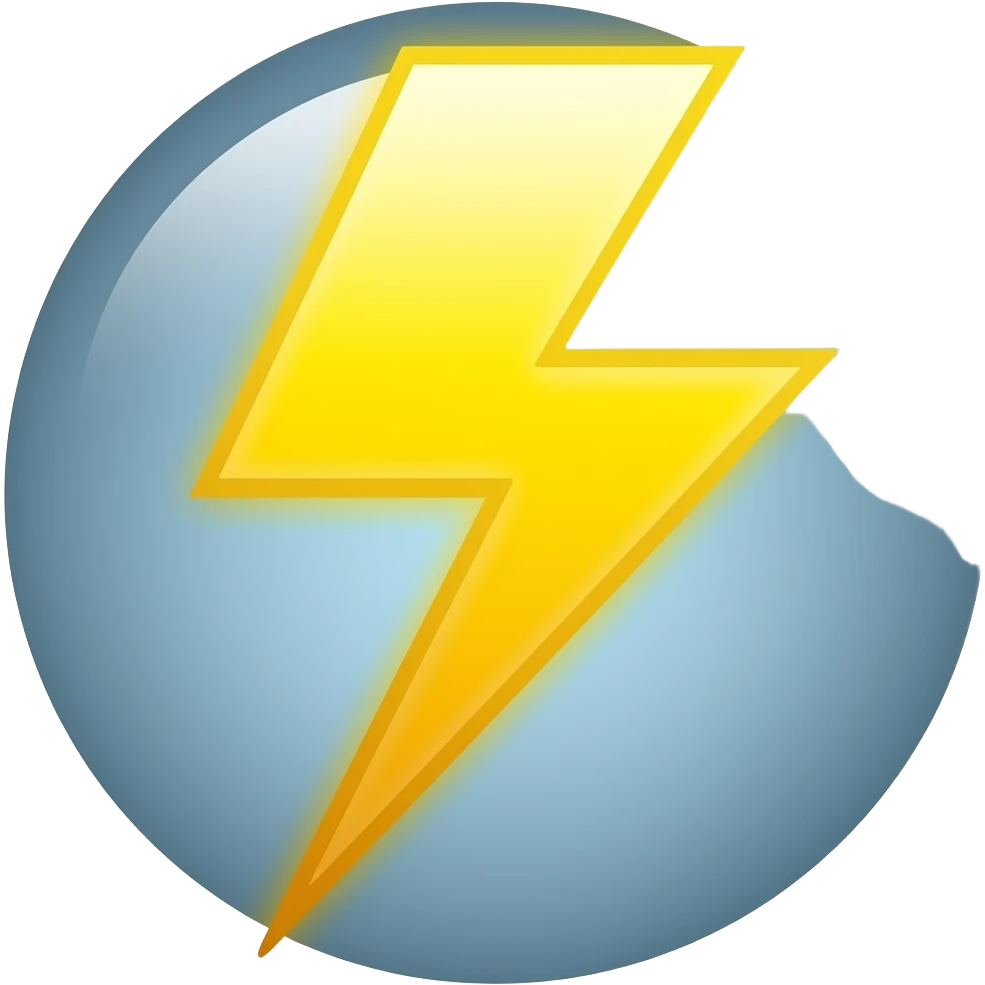 lightning emoji