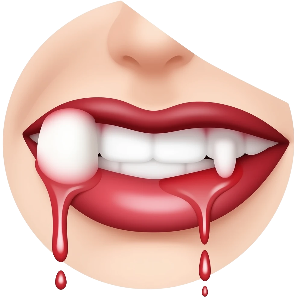vampire bite emoji