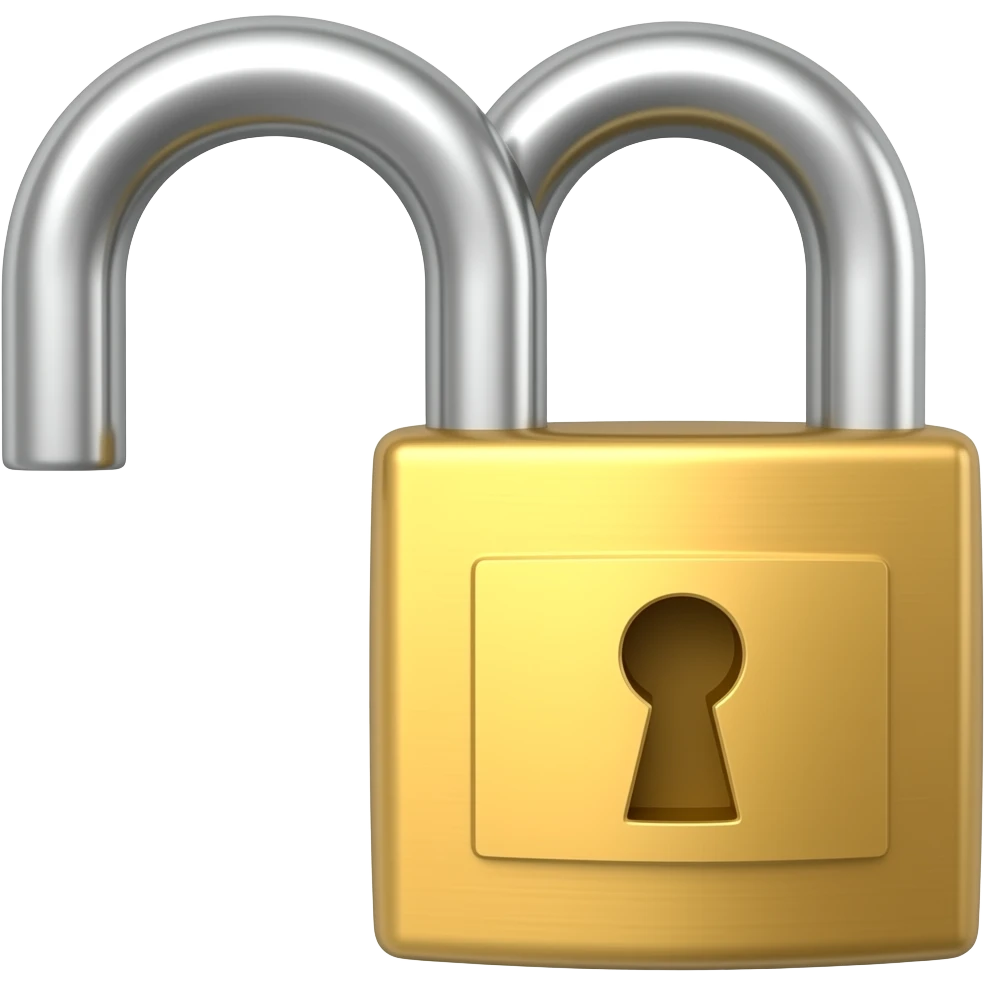 open padlock emoji