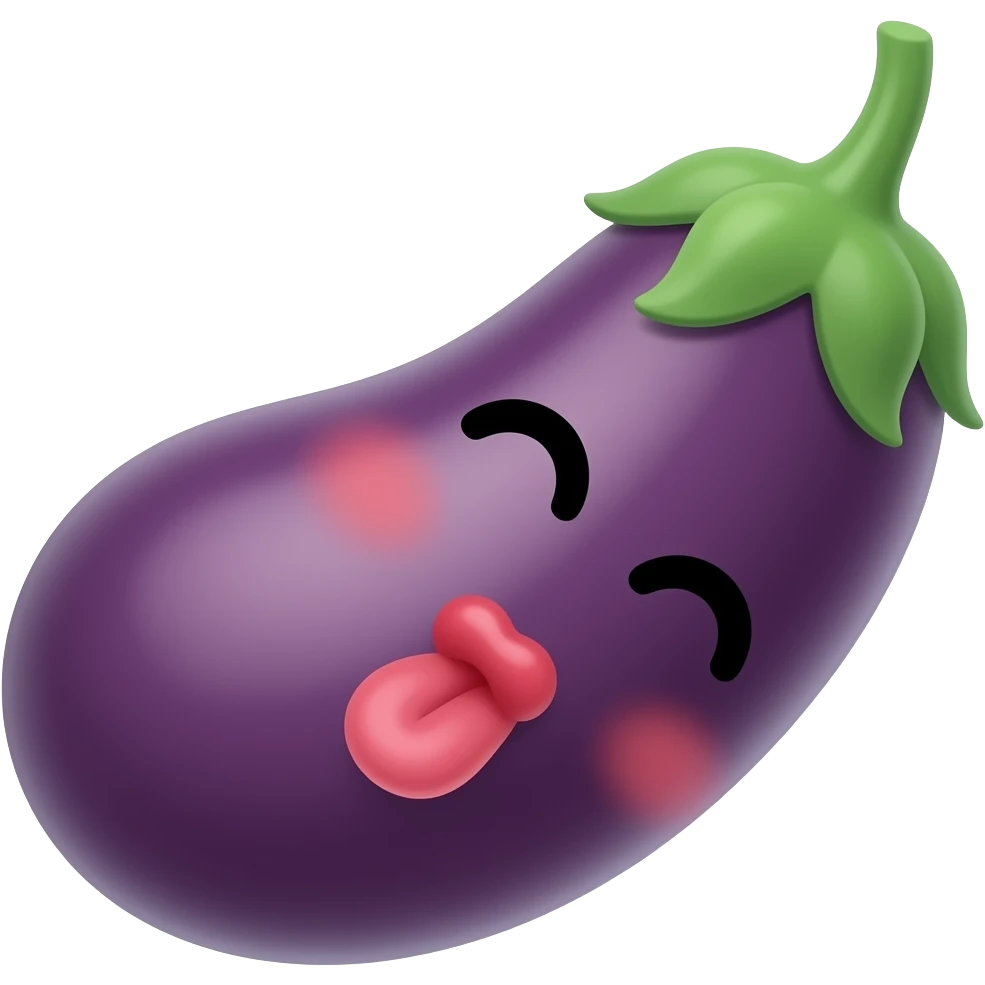 🍆😚 emoji
