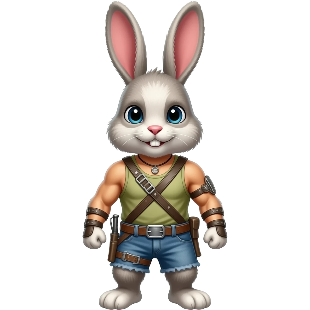 Rambo bunny emoji