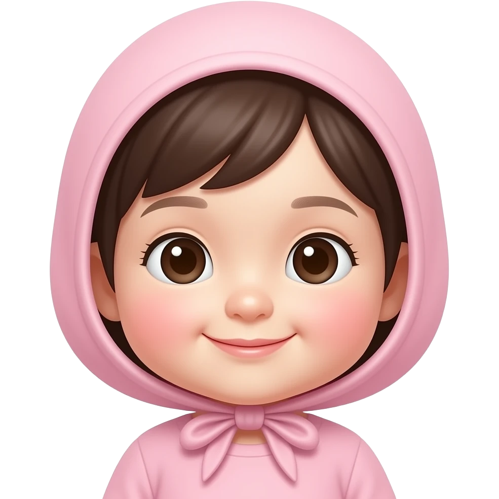 Cute Korean baby girl emoji
