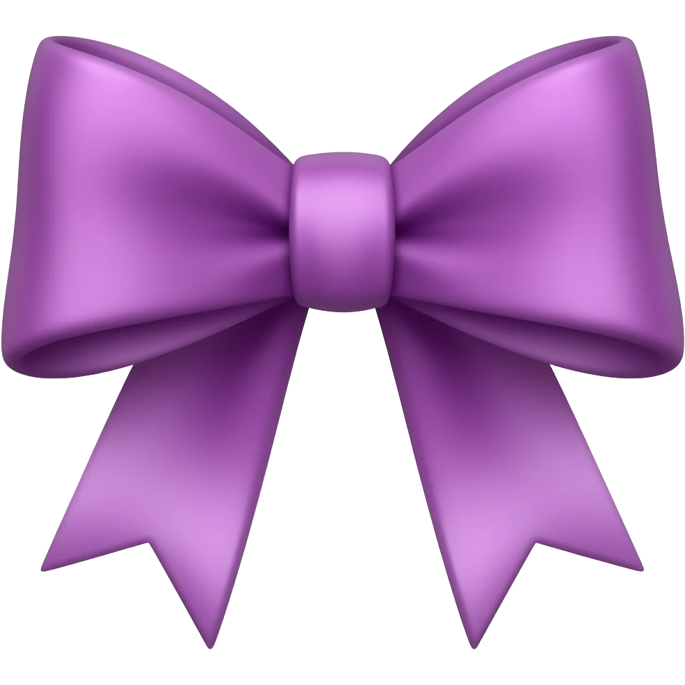 Lazo morado emoji