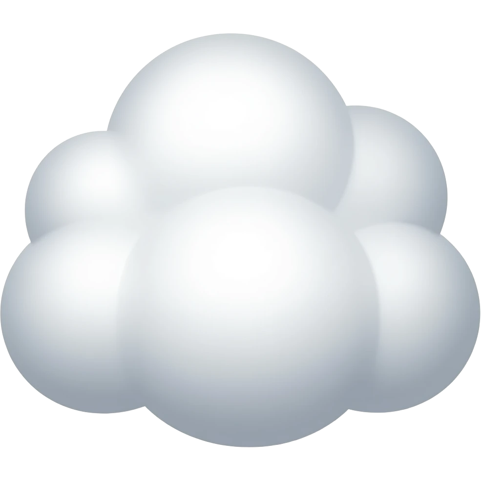 a nice cloud emoji
