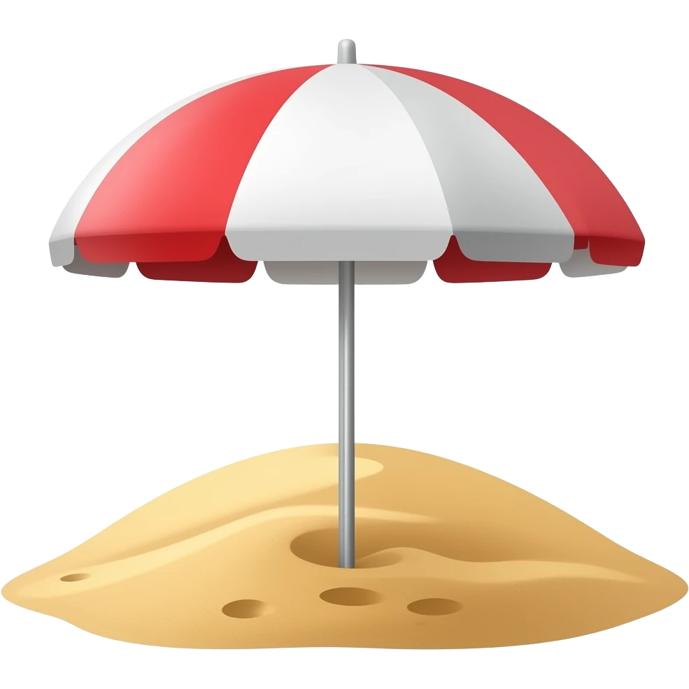 пляжный зонтик emoji