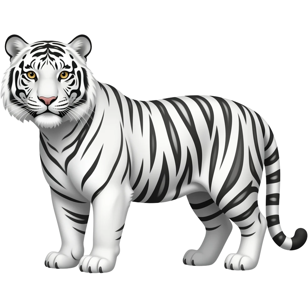 White tiger emoji