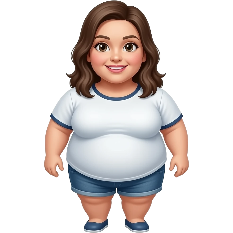 women with a big ass emoji