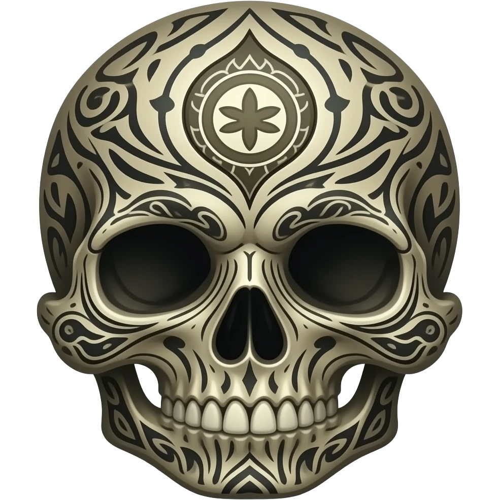 voodoo skull emoji