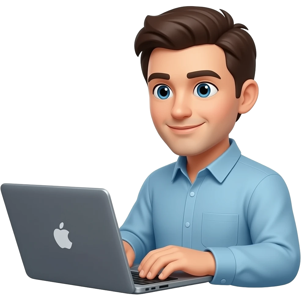 hombre en laptop emoji