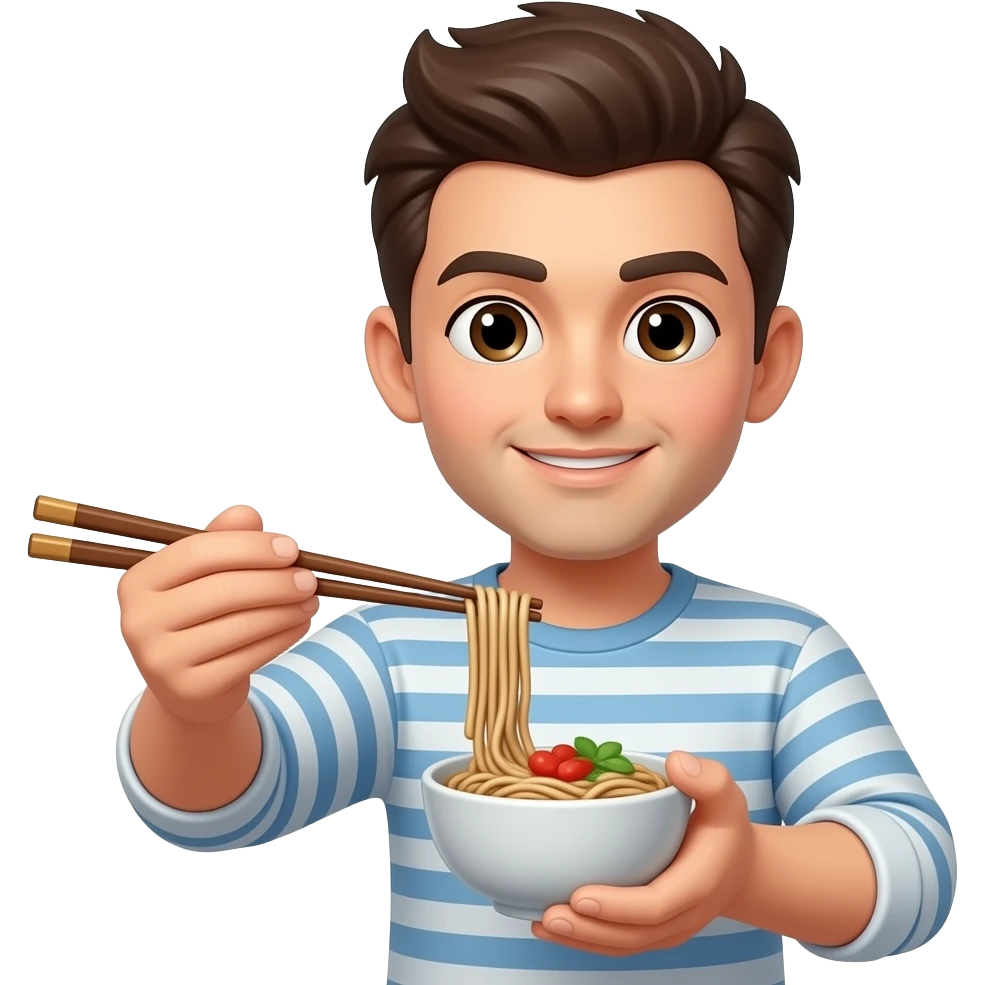 buckwheat soba pick up chopstick emoji