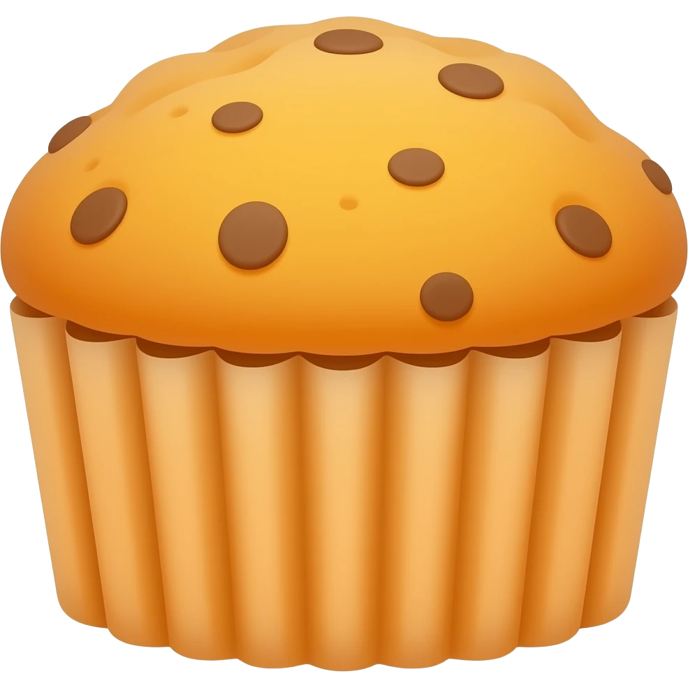 Carrot muffin emoji