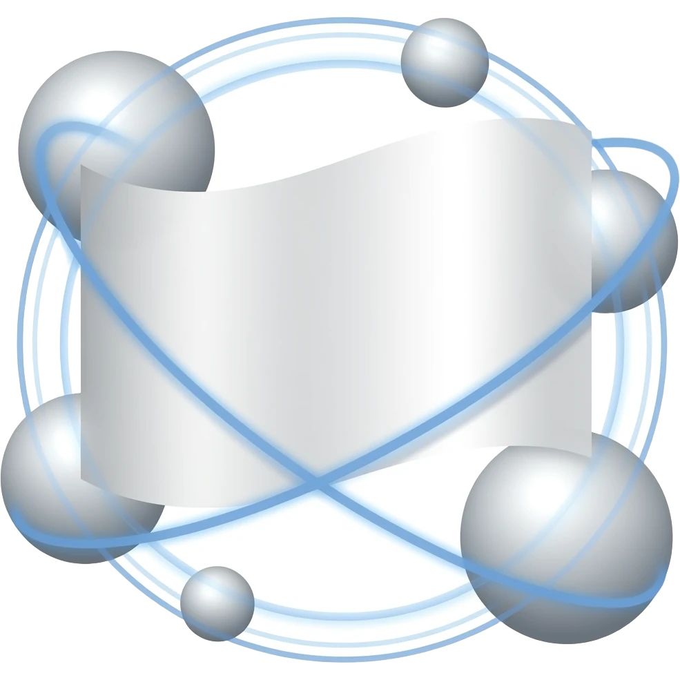 White flag with balls on orbit emoji