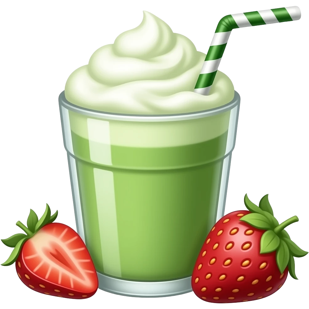 strawberry matcha emoji