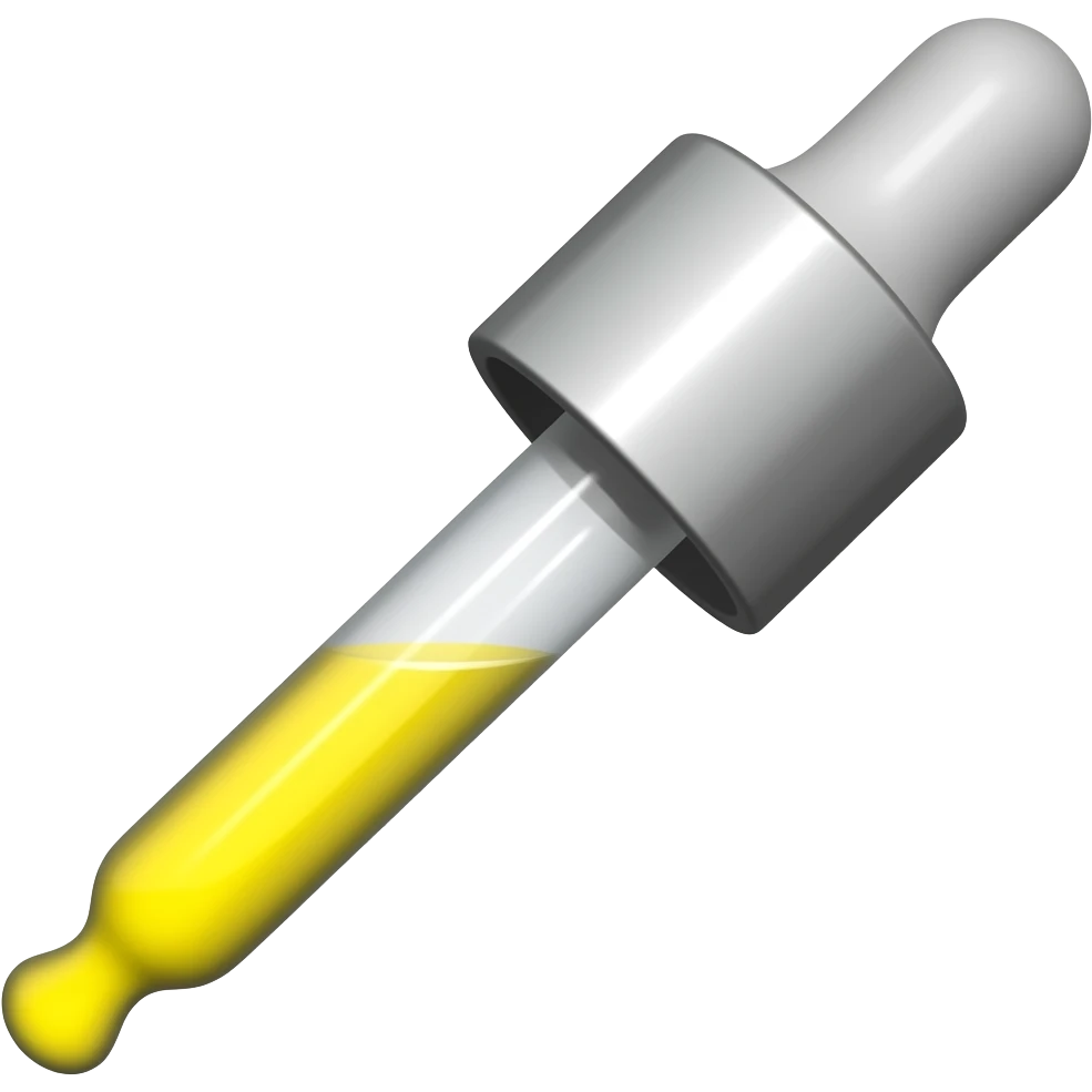 colored dropper emoji