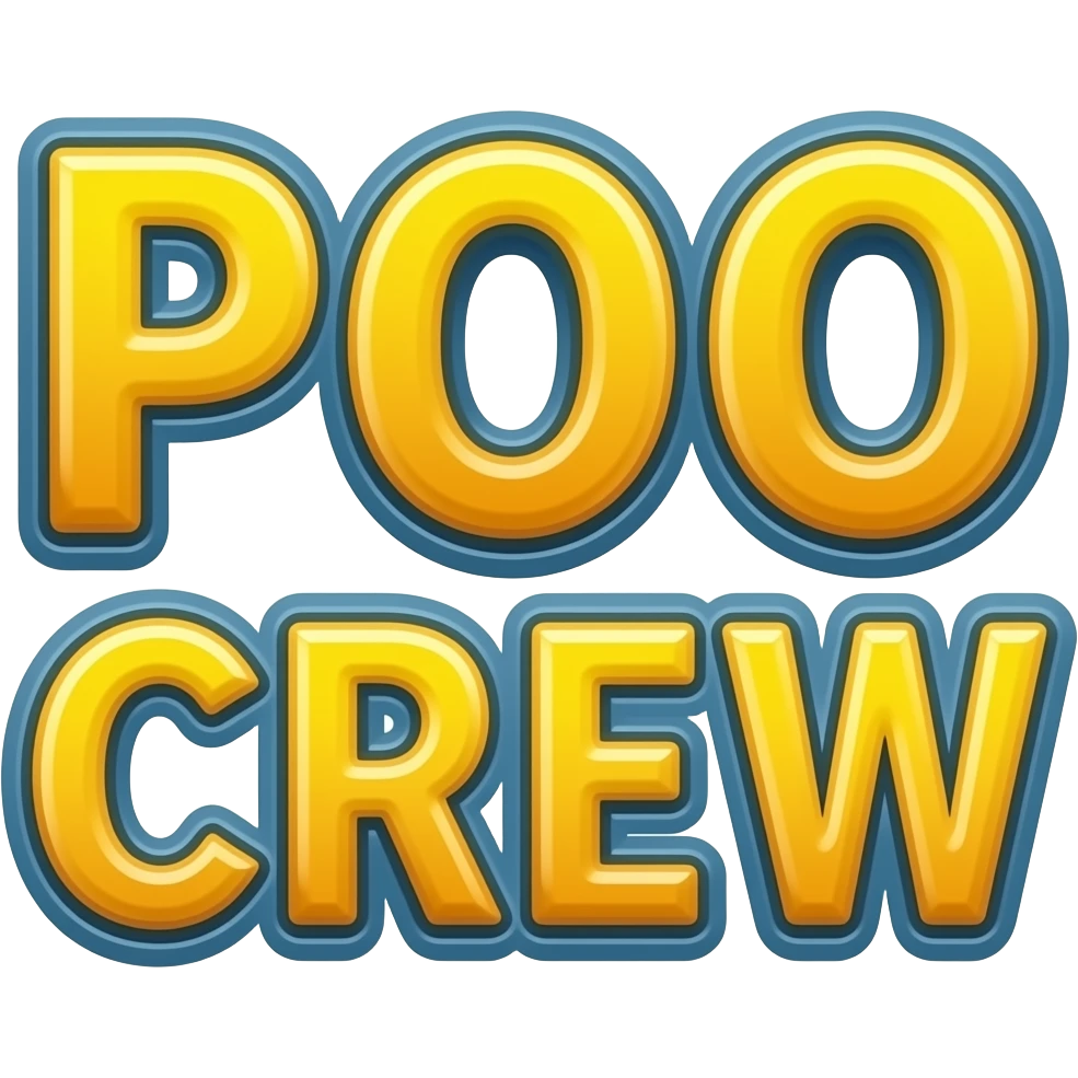 the words poo crew emoji