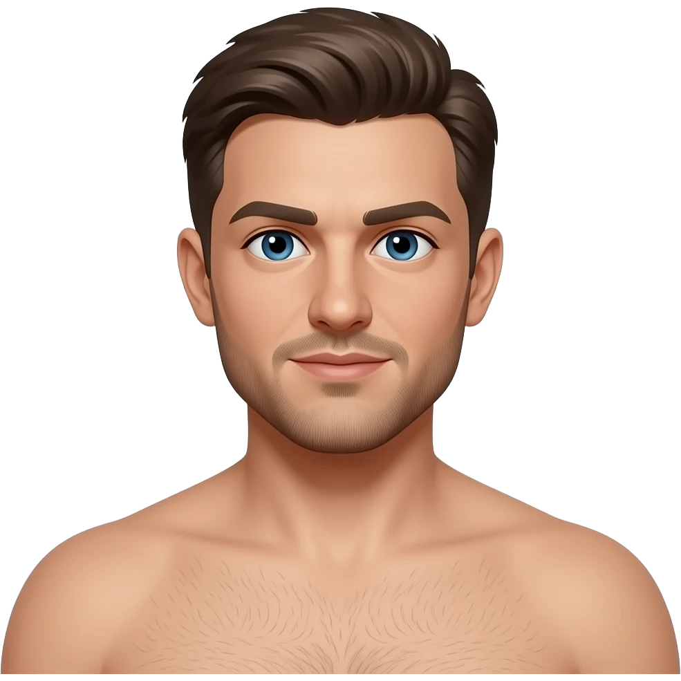 Create a naked man emoji