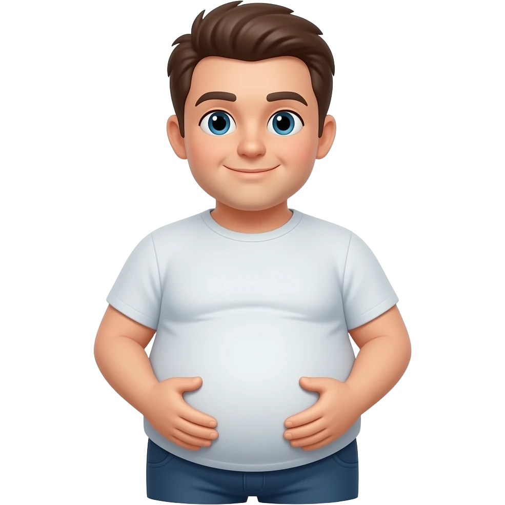 Mache den Bauch noch runder und dicker emoji