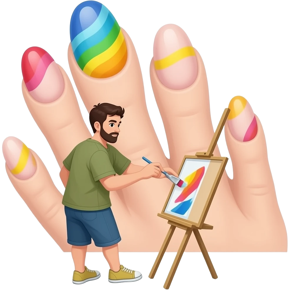 Pintar as Unhas grande emoji