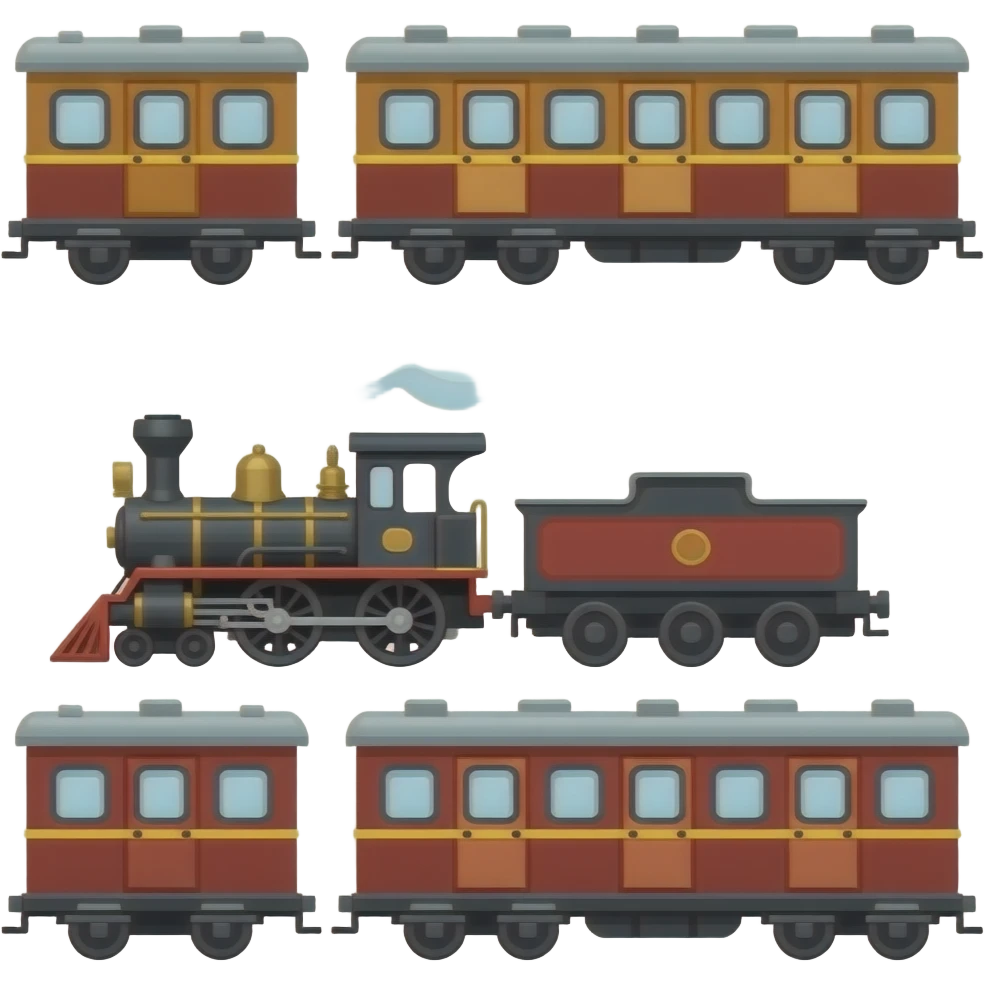 🚂🚃🚃🚃 emoji