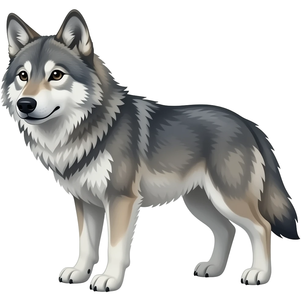 a wolf emoji