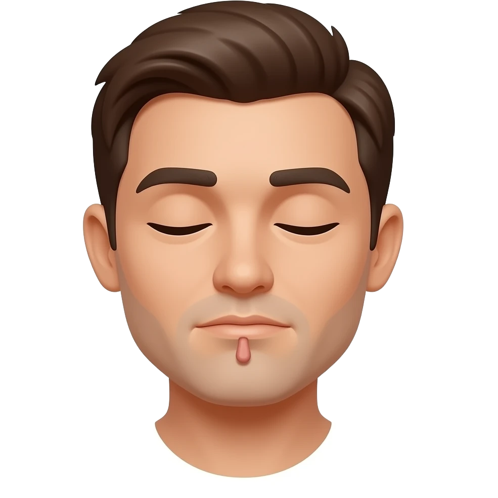 Sleeping Emoji with  penis emoji