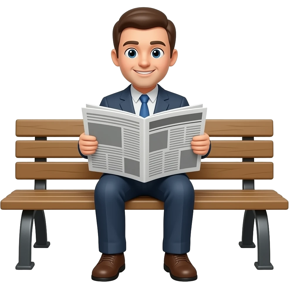 man reading emoji