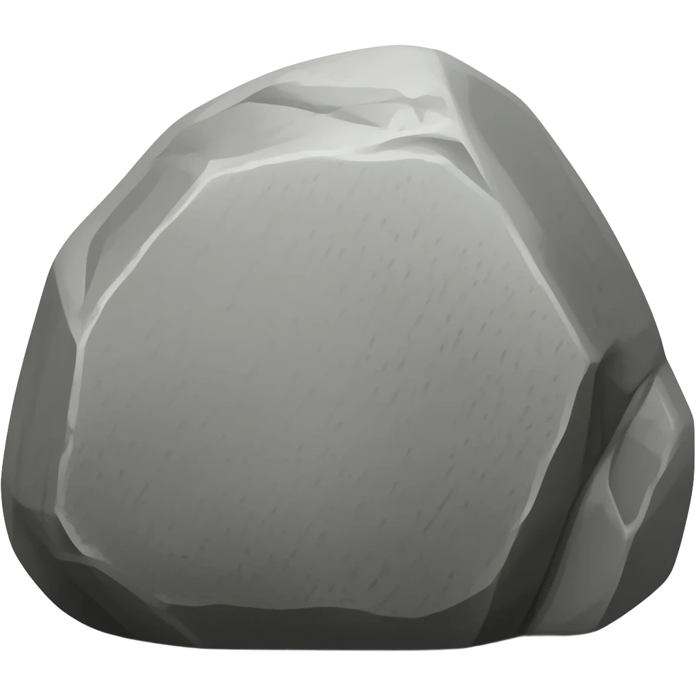 giant rock emoji