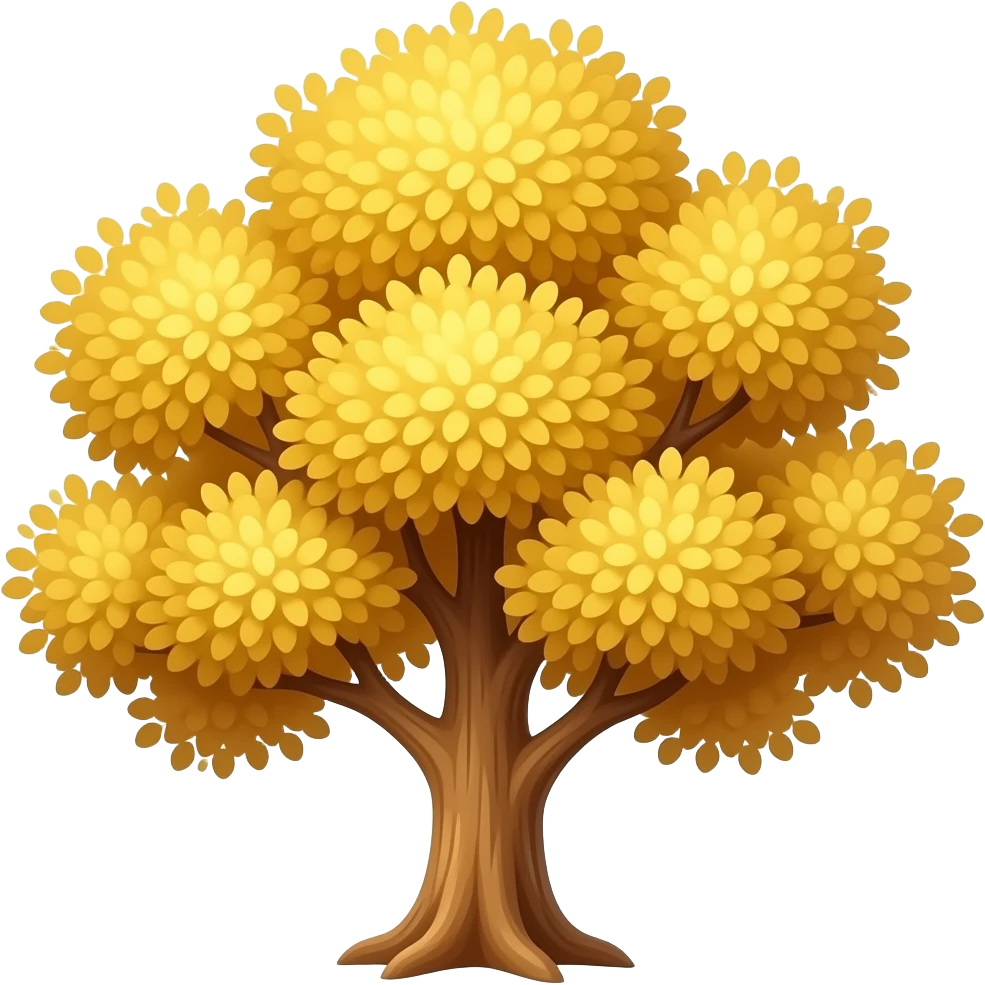 gold tree emoji