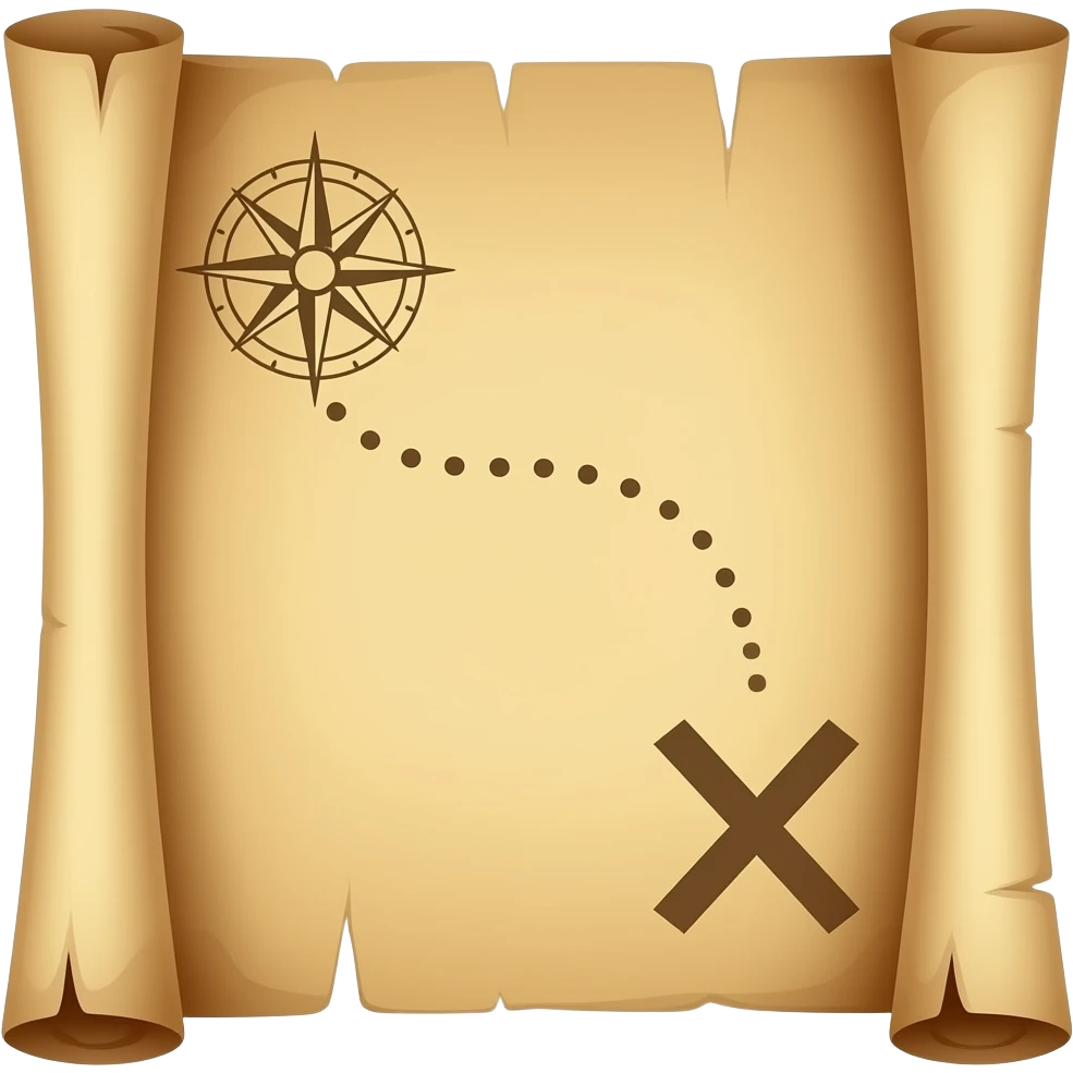 treasure map emoji