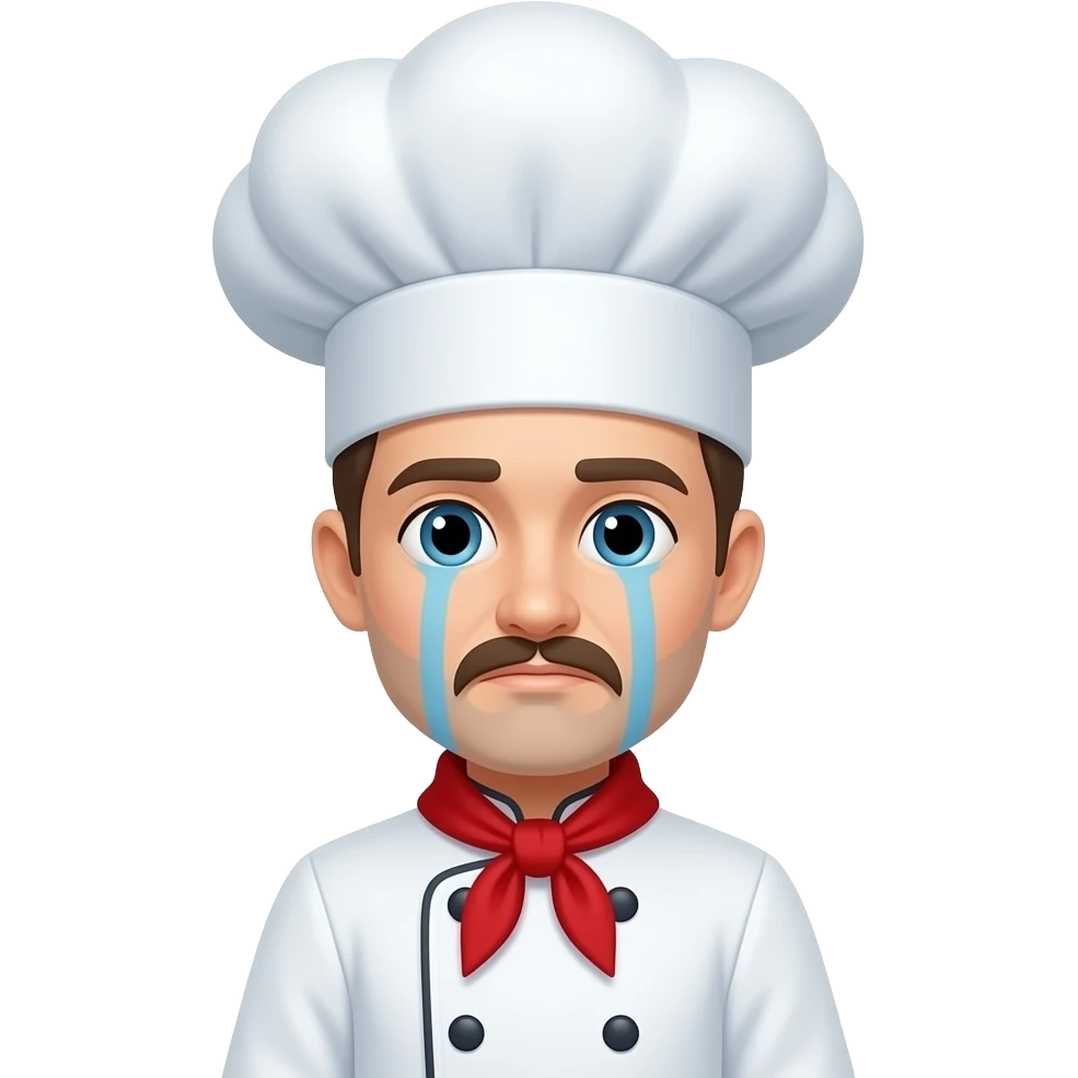 page not found sad chef emoji
