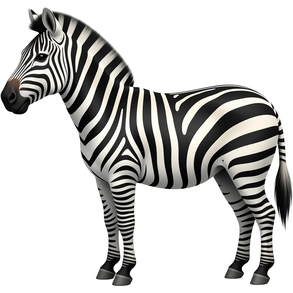 Create A zebra emoji