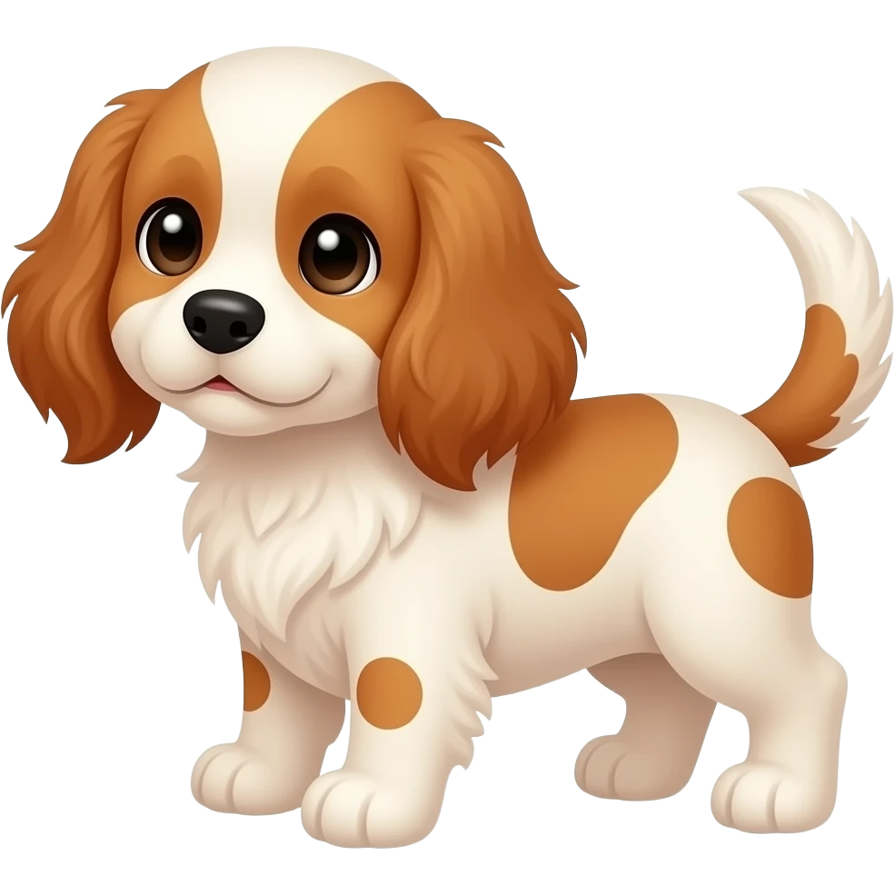 Cute cocker spaniel puppy emoji