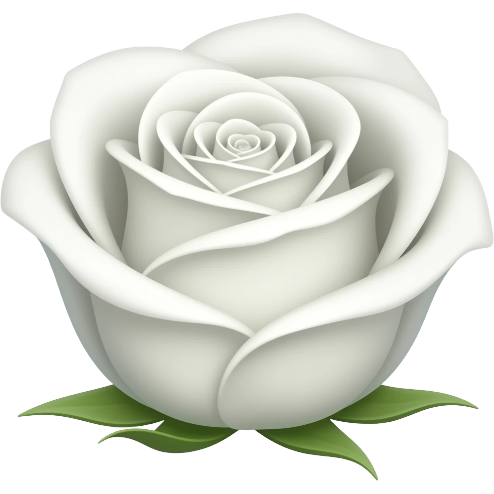 یه ایموجی رز سفید برام بساز emoji