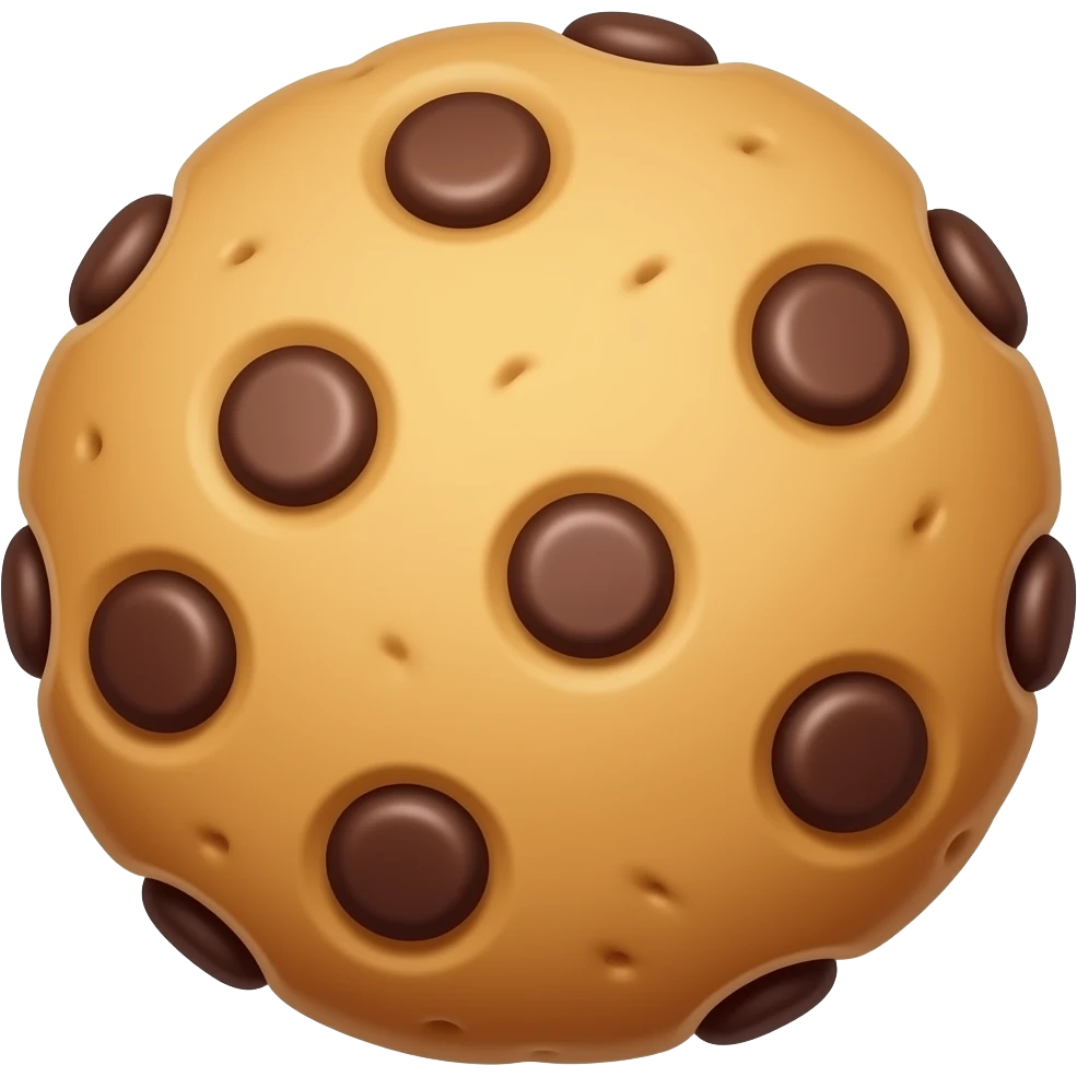 Choco chip cookie emoji