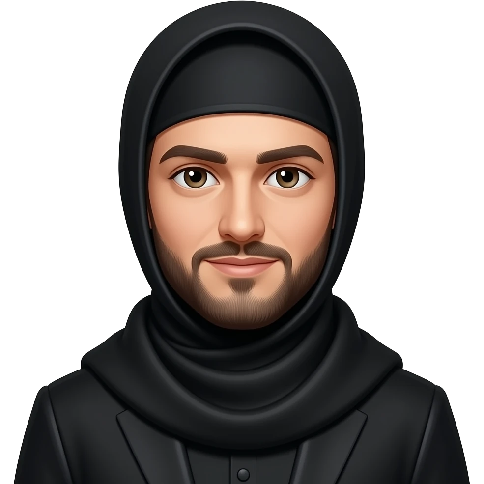 Fait un turc dans un ensemble naza noire emoji
