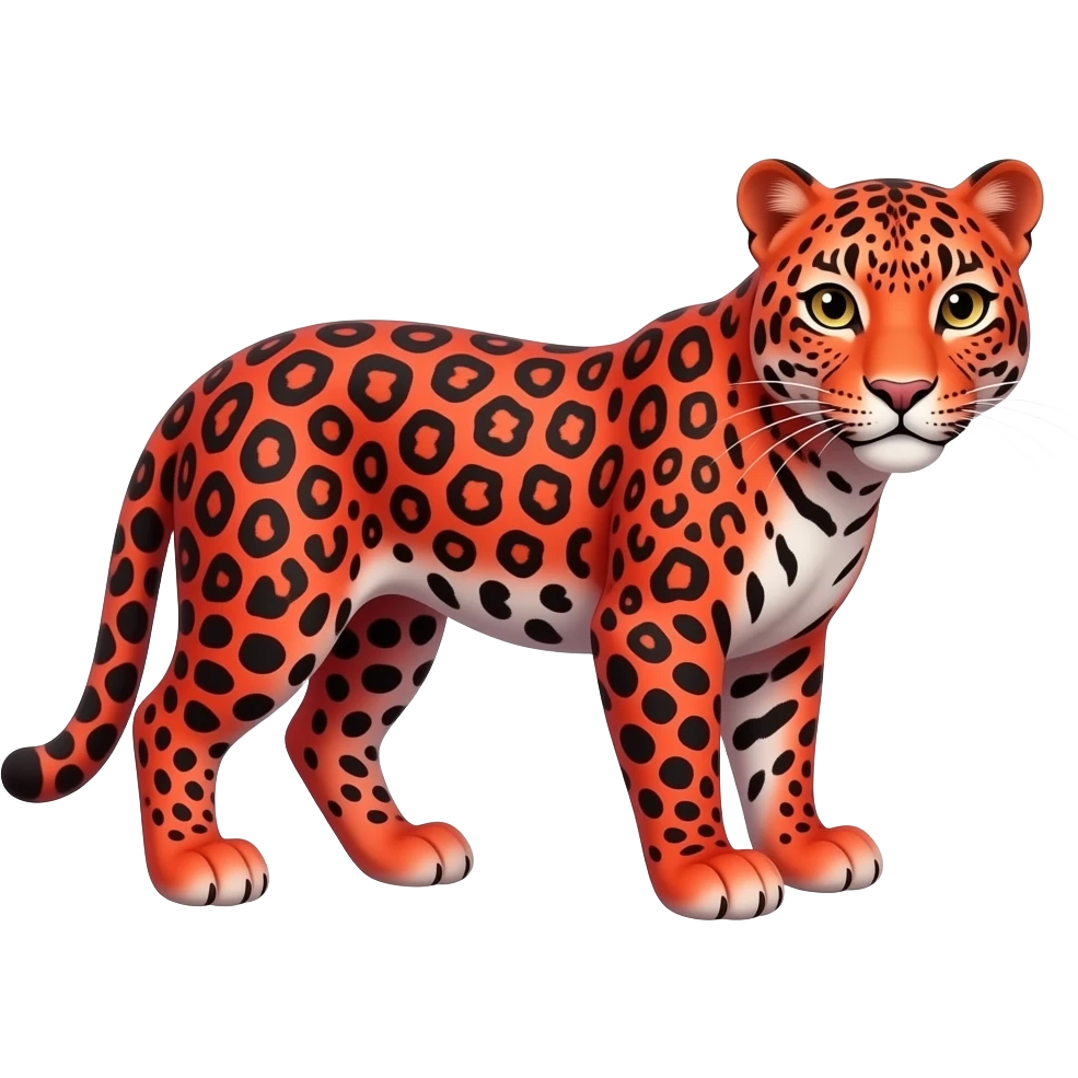 this leopard isn't red enough emoji
