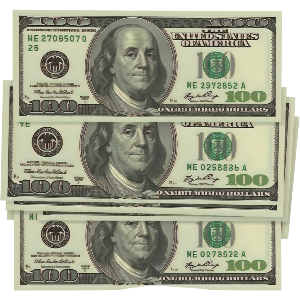 100 dollars emoji