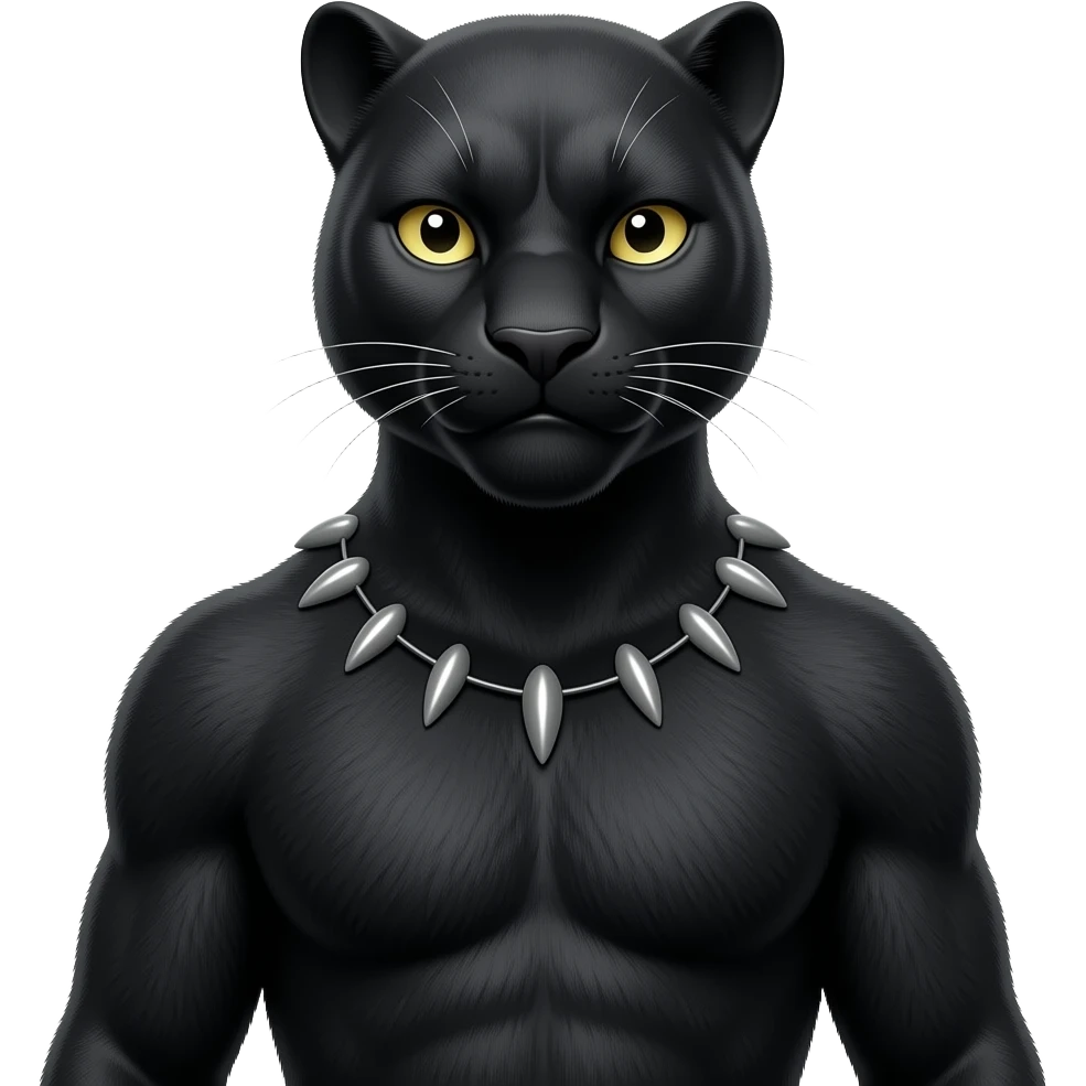 black panther emoji realistic emoji